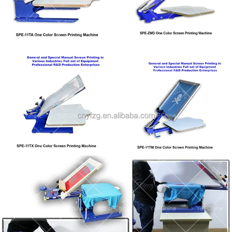 1 Color 1 Station Silk Screen Printing Siebdruck Machine Shirtdruck Printer 