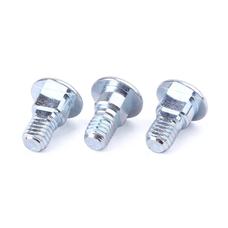 Non-standard customization step screw milling flat mechanical thread carbon steel blue zinc