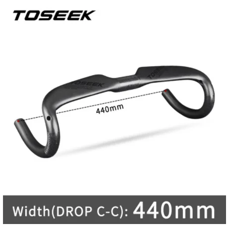 Cintre De Vélo Route En Carbone - Diamètre 31,8 Mm, Longueurs 400/420/440 Mm, Garantie 2 Ans