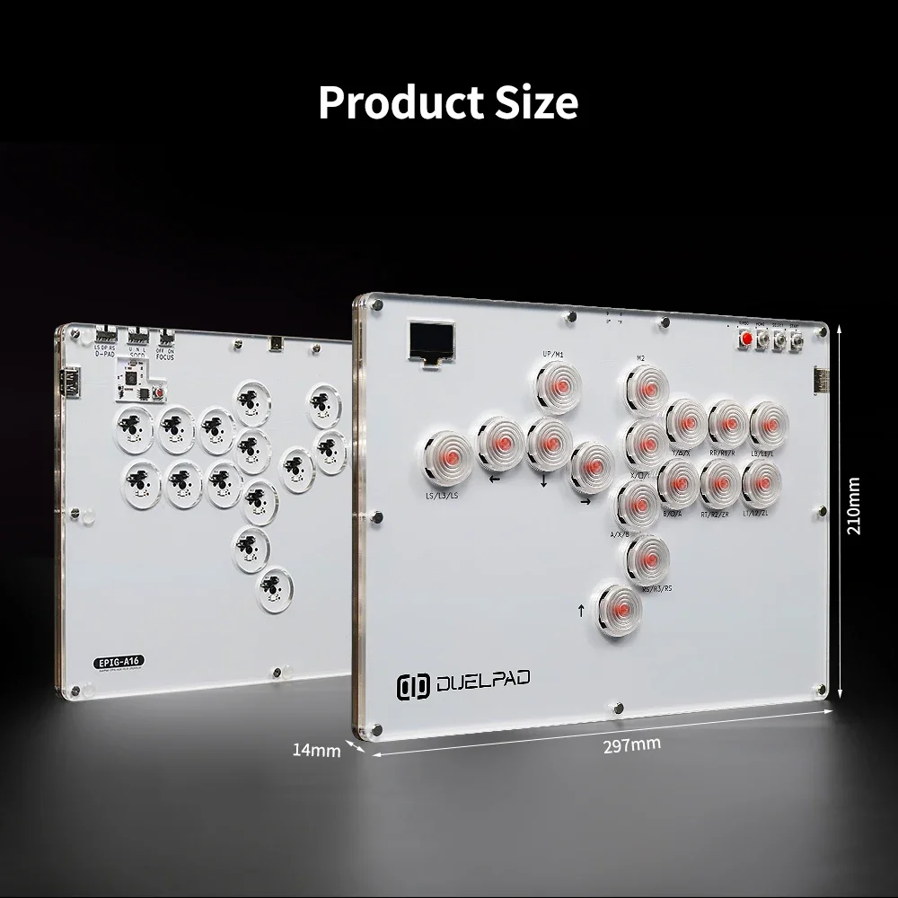 Duelpad Leverless Controller Hitbox For Ps5 Fighting Game Stick Arcade