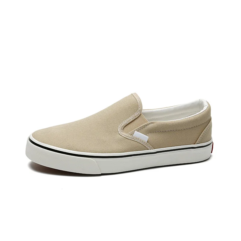 Unisex Comfortable Korean Style Canvas Slip-On Walking and Running