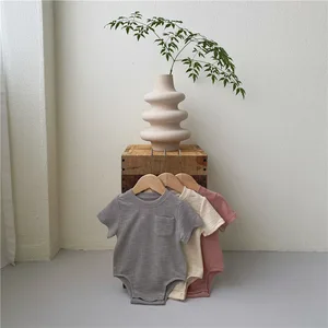 Onesie Infant Clothing Short Sleeve Cotton Baby Romper organic bamboo newborn toddler baby clothes for kids