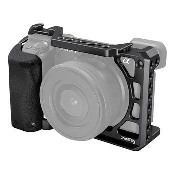 Smallrig Cage With Silicone Handgrip & Cold Shoe for Sony A6100, A6300, A6400 -3164