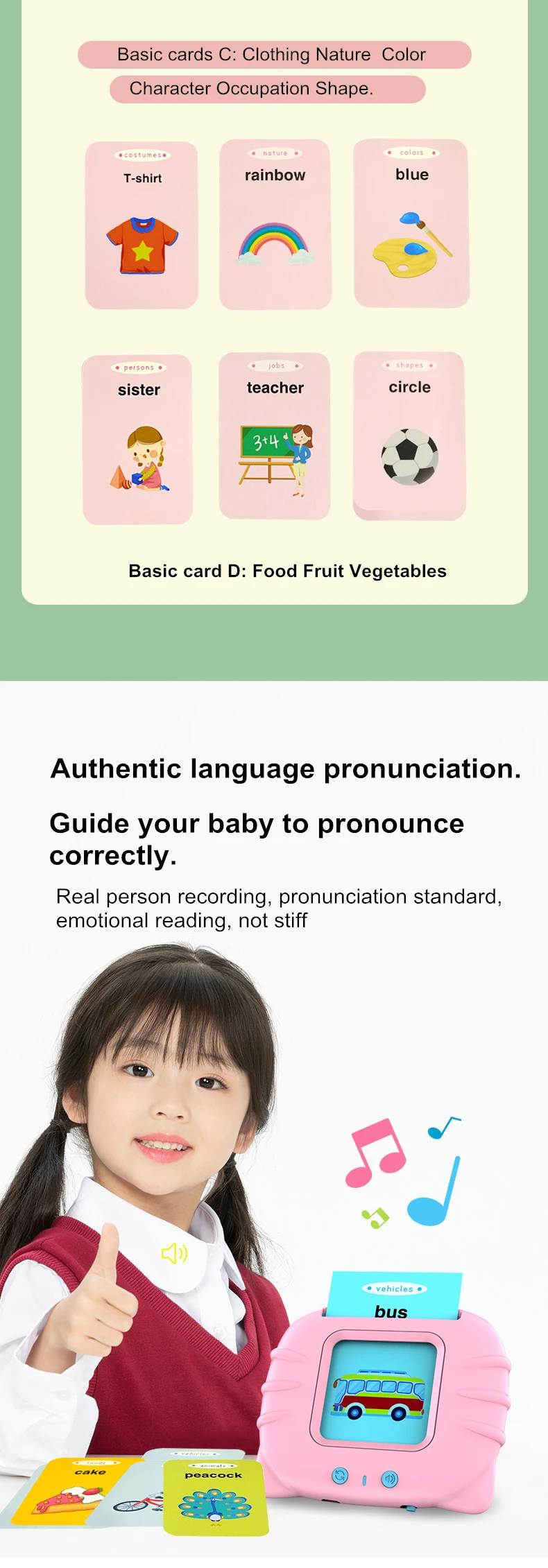 Flash Cards Spell Learning toys
