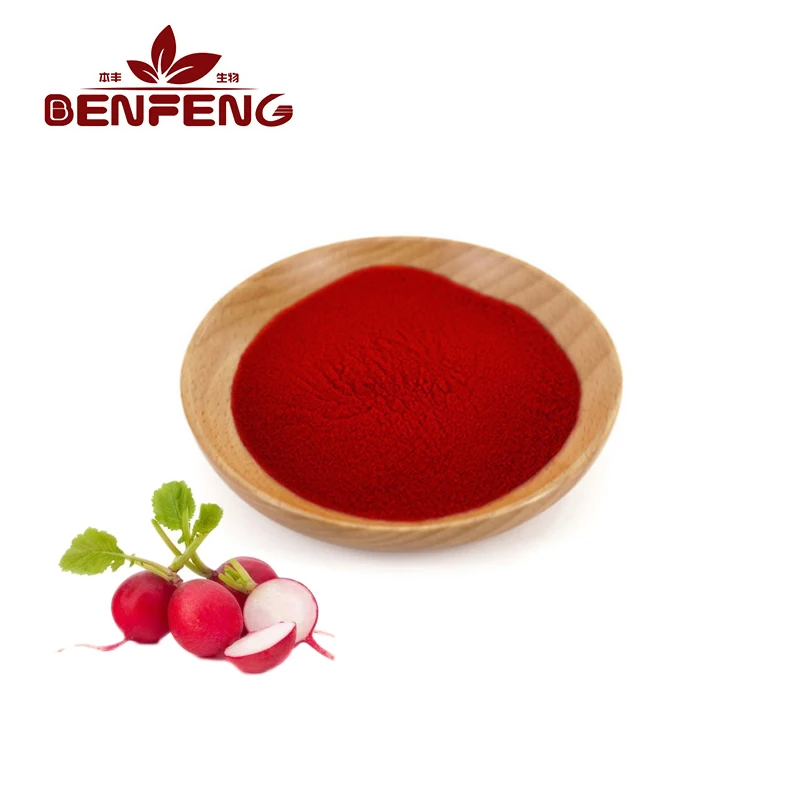 Colorant rouge Hot vendre naturel extrait de colorant alimentaire rouge  radis en poudre - Chine Colorant rouge naturel, de Radis rouge Extrait  Extrait de Radis rouge