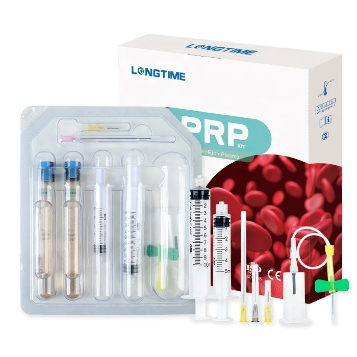 Медицинская одноразовая трубка для сбора крови в течение длительного времени плазма богатых тромбоцов CGF PRP 10 мл