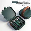 Set tagliaunghie verde militare da 8 pezzi