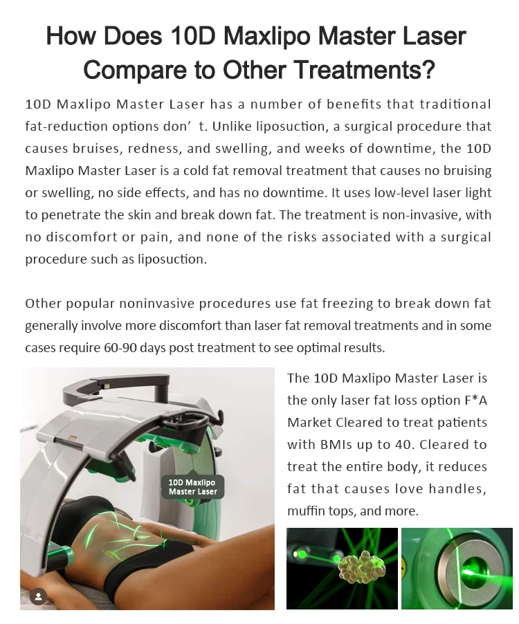 Weight Less Device. Examples Electromagnetic Therapy Maxlipo Non-invasive Lipolaser Massager Fat ...