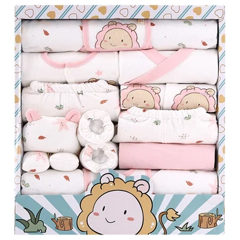 MICHLEY Wholesale Baby Clothes Newborn Gift Box Set Pure Cotton Thickening Suit Toddler Clothing Baby Clothes Set Girl