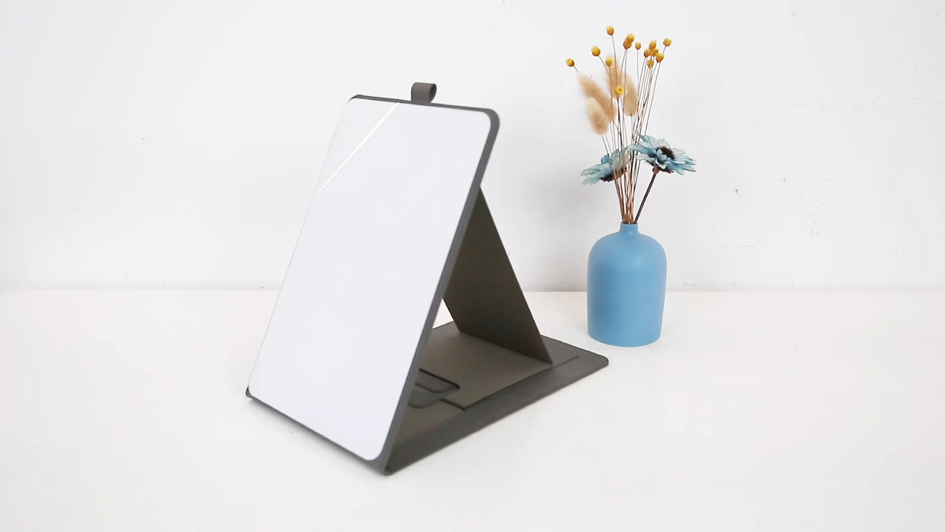 Wideny Office Supplies Small Desk Writing Board,Desktop Dry Erase Glass