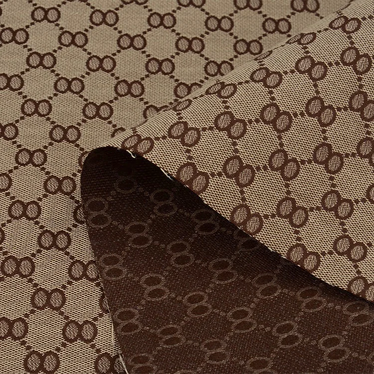 In Stock 5 Colors Eight Word Numbers Polyester Cotton Woven Shoe Jacquard Fabric for Bags Clothing