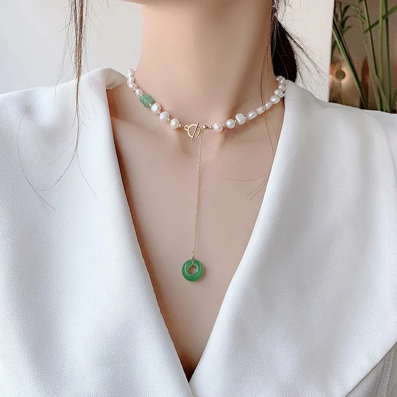 Gfsdjalkj 46cm Natural Freshwater Pearl Necklace Irregular Shape Punch  Pearl Choker for Women Gift V…See more Gfsdjalkj 46cm Natural Freshwater  Pearl