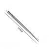Baguettes carrées en titane pur 23,5 cm