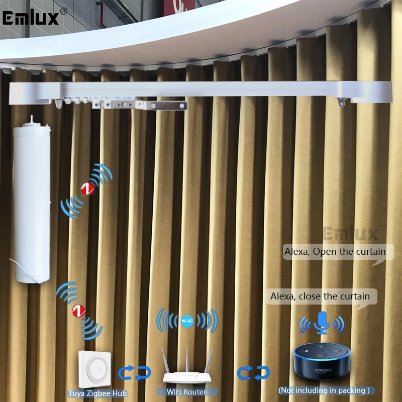 Best Price Zwave Curtain Motor,Super Quiet Motorcurtain Motor For