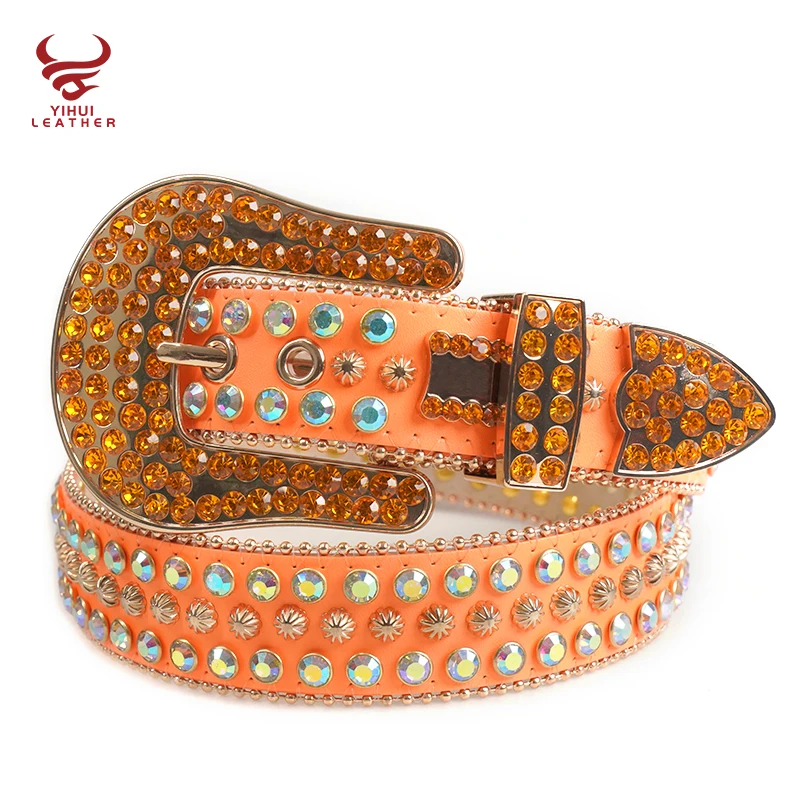 Shop Our Collection of Orange Rhinestone Belts for Boys display picture 3