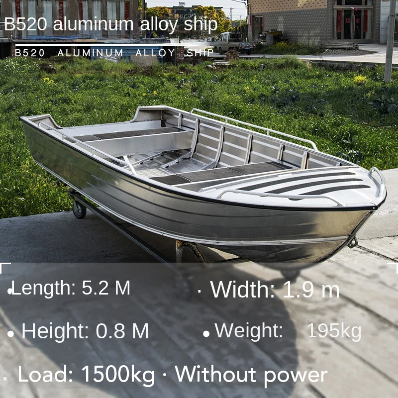 Popular Fishing Boat Aluminum 3m 3.5m 3.8m 210 Persons Boats Aluminum