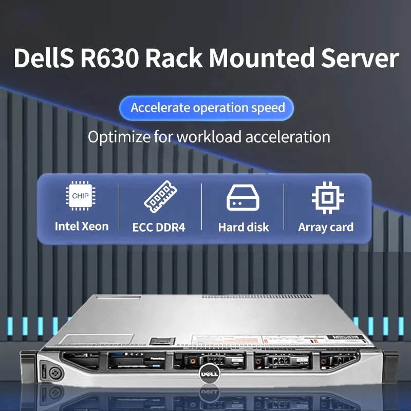 Dell Poweredge R630 - 1U Server Chassis Case with E5-2680V4