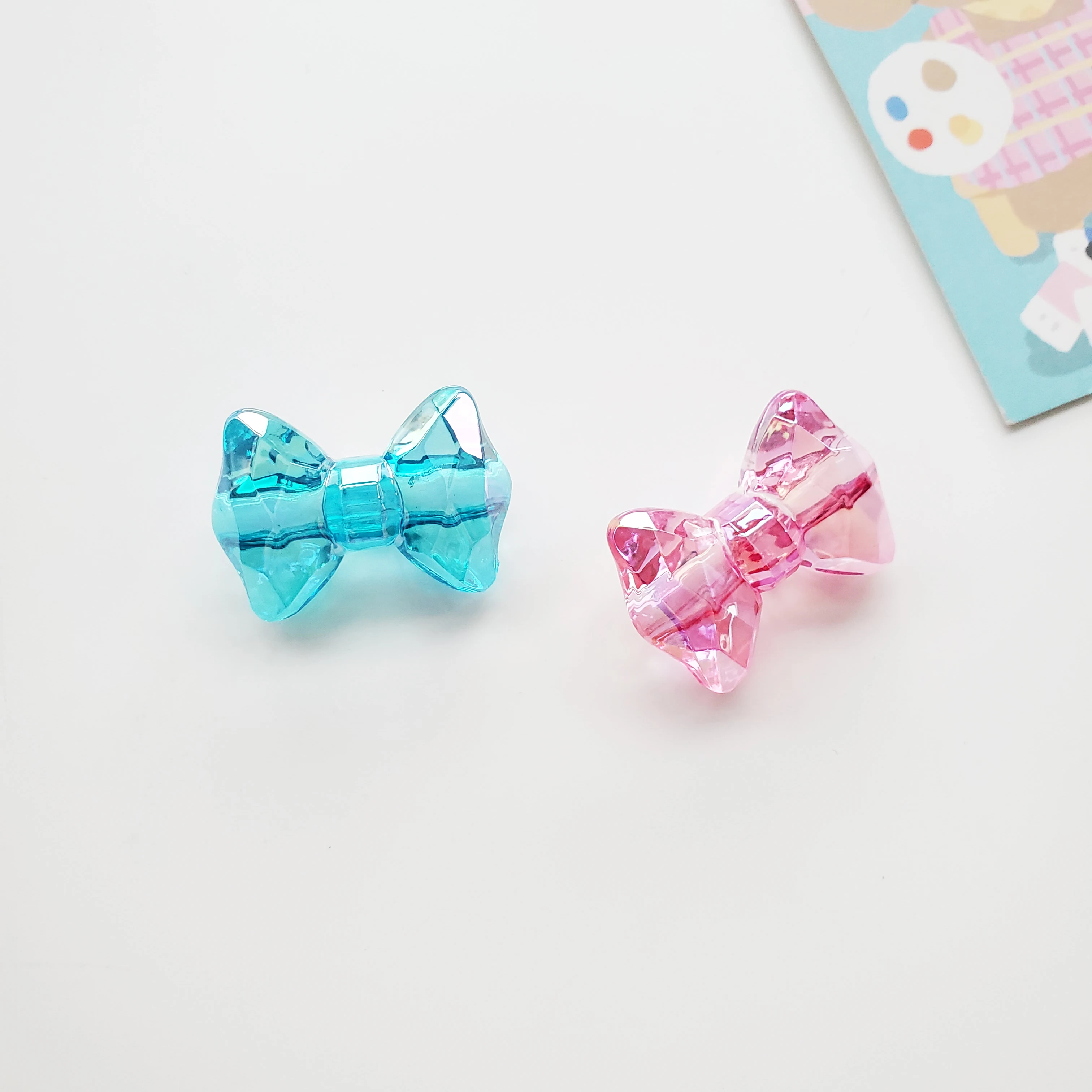 new arrival kawaii transparent bow acrylic