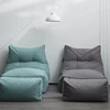 Amazon Hot Sale Waterproof Living Room Sofa Set Furniture Use Bean Bag Sofa With Ottoman NO 6