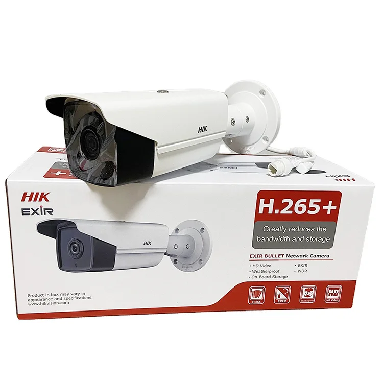 Hik CCTV Vision Outdoor 50m-80m IR Distance Bullet 4MP IP Camera