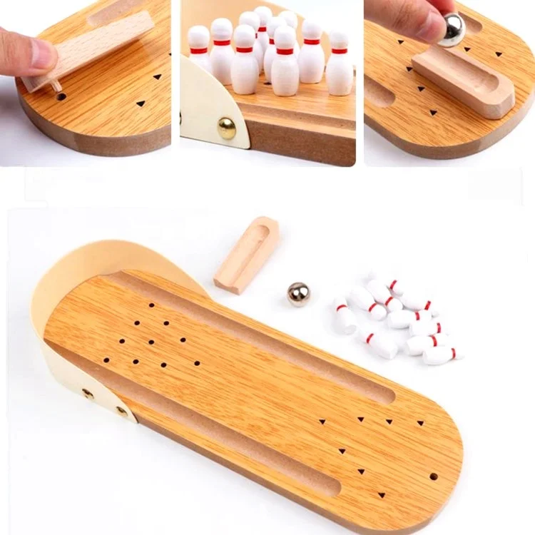 Оптовая продажа экологически безопасных настольных мини-игр для боулинга