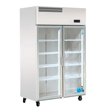 6-Stainless steel Europe upright vertical restaurant kitchen gastro commercial ventilated air cooling freezer refrigerator