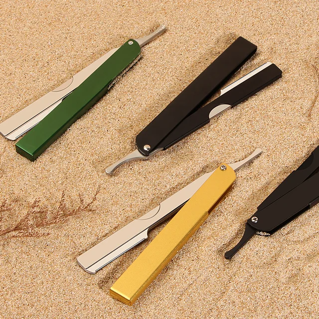 Multi-color Stainless steel Foldable Safety Shaving Straight Razor for SHAGNZHIYI
