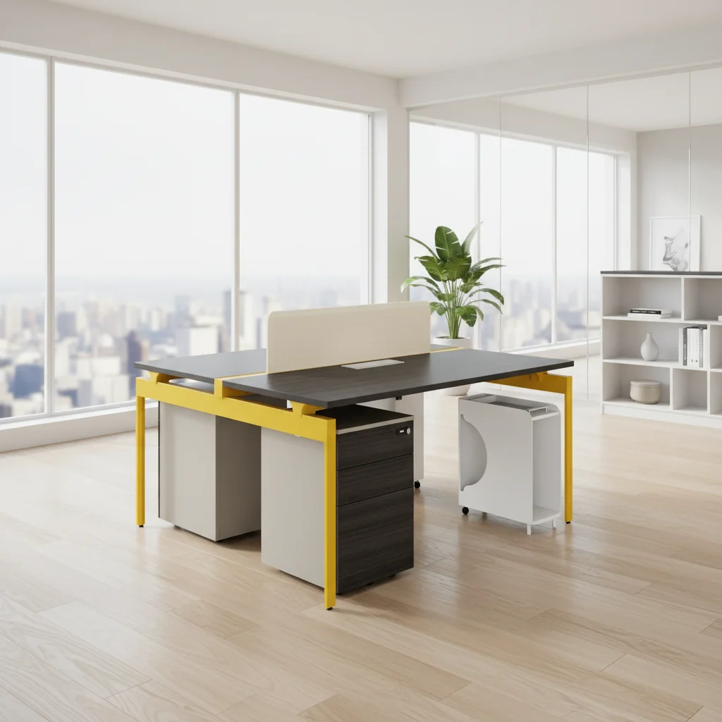 Premium Foldable Automatic Wood Frame Overhead Shelves Storage Solutions Modern Ergonomic Standing Office Workstation Desk 6