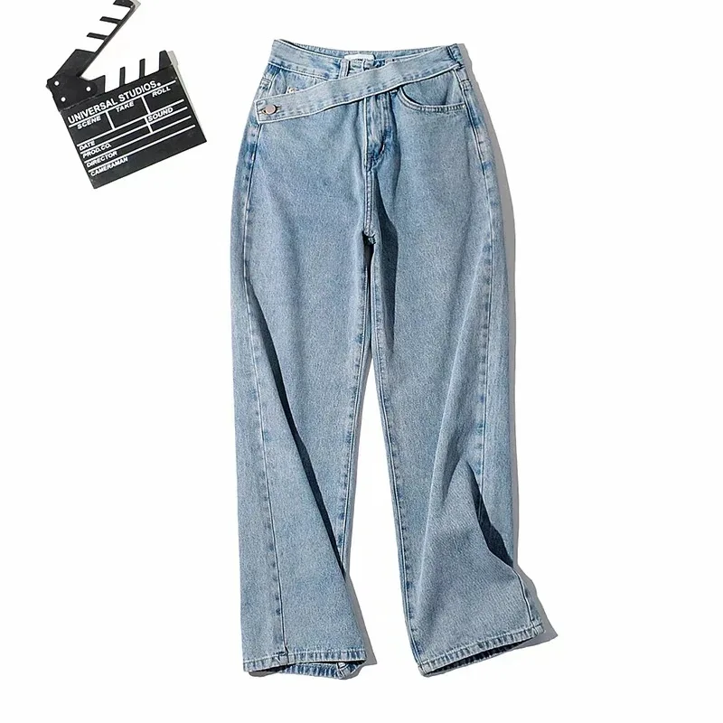 Spot-pantalones Vaqueros De Pierna Ancha Para Mujer,Vaqueros De Cintura  Ancha,Holgados,Finos,De Cintura Alta,Rectos - Buy Plus Tamaño Pantalones  Vaqueros De Las Mujeres,Las Mujeres Jeans De Moda,Pantalones Vaqueros Jeans  Mujer Clásico Product on 