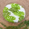 Tampon de coton vert en option