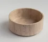 Travertino-modello più venduto L-diametro 15xH6cm 1 pezzo