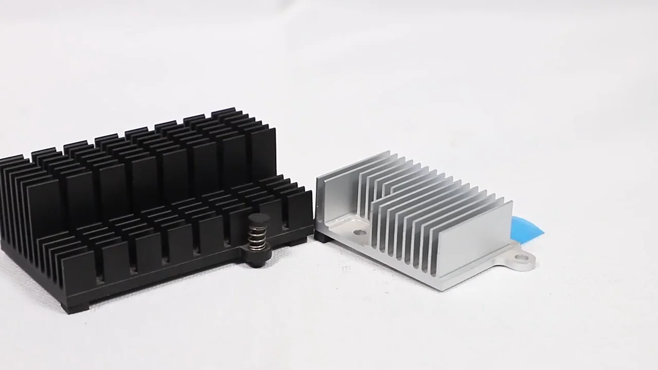 Custom Radiator Aluminum Profile Black Extrusion Type Heat Sink Cpu