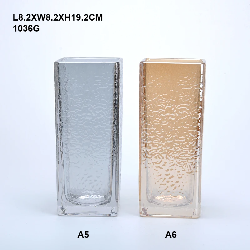Bud Vases Glass Set, Clear Small Serene Spaces Living Vase Set of 6 for Centerpieces Home Decor glass vases cylinder clear