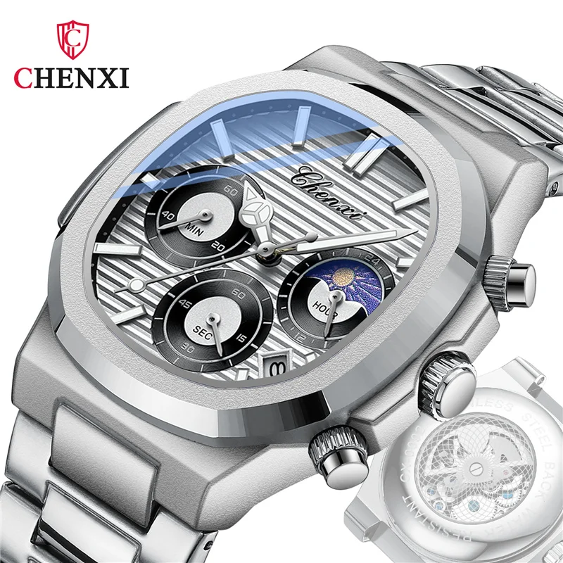 CHENXI 0092 Negócios Moda Top Luxo Quartz Watch Homens Aço