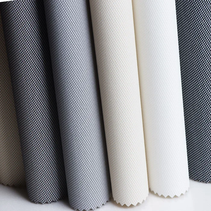 Hande образец заказ качество окна жалюзи ткань солнечный тени окна ткань профессиональное производство