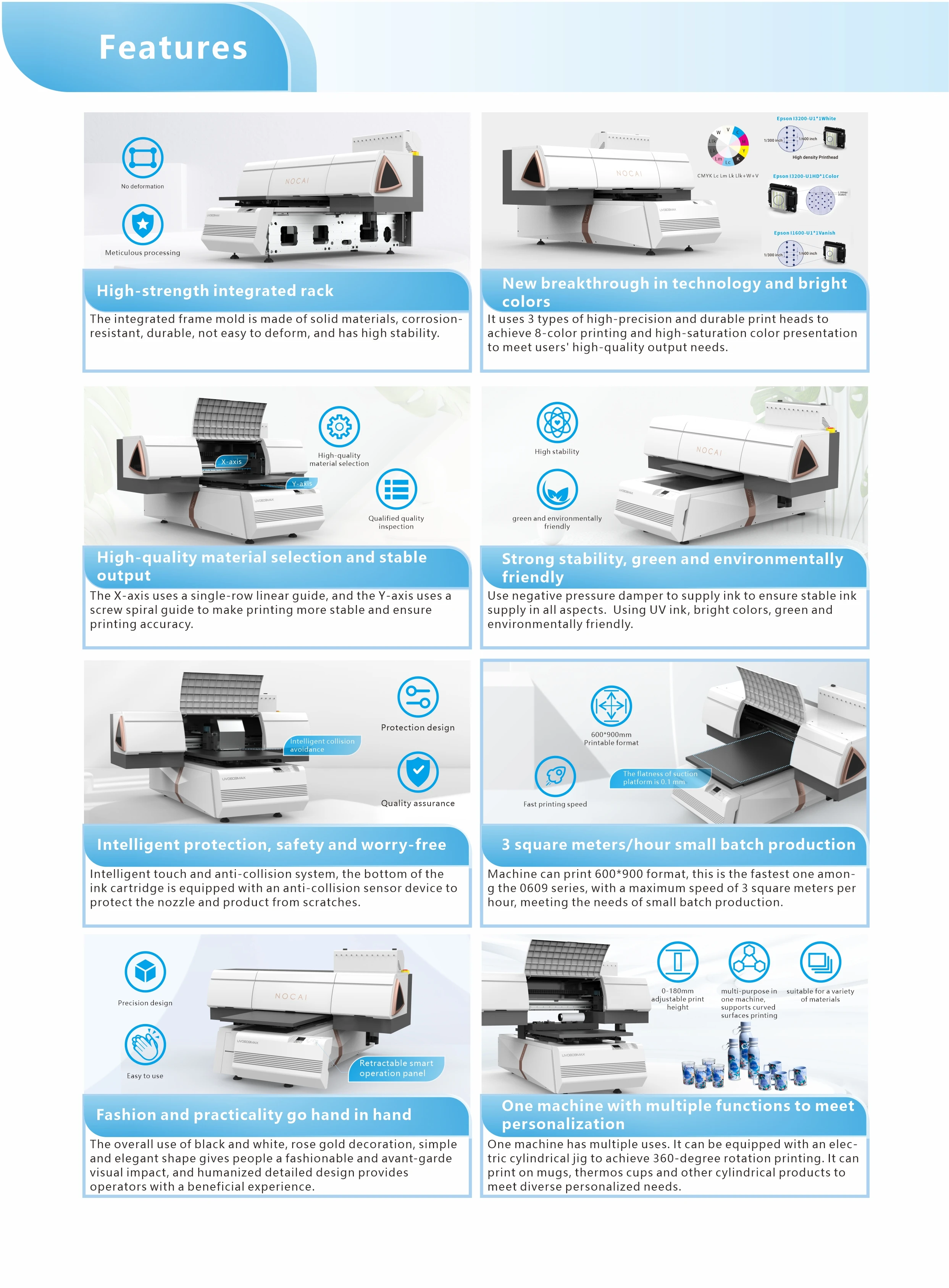 NC-6090 Max II UV Inkjet Printer - Easy to Operate & Reliable