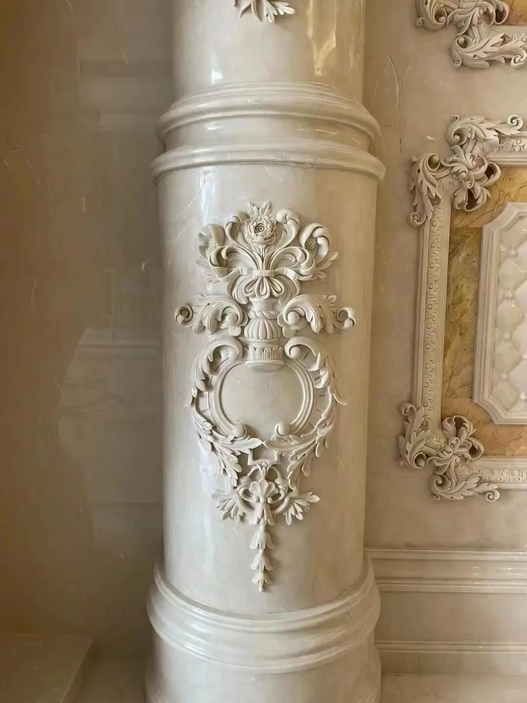 product natural beige marble carving stone carvings and sculpture home decoration marbre french style interior design-1