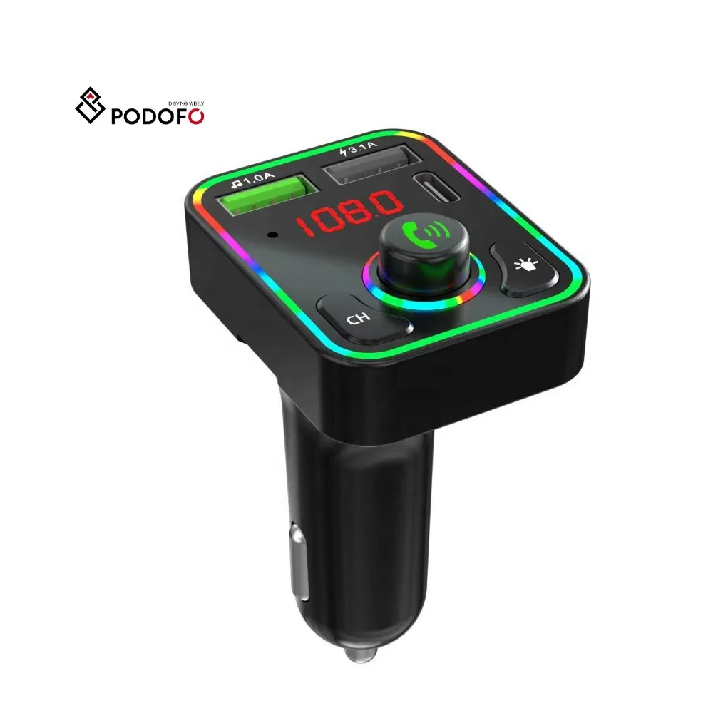 Trasmettitore FM Bluetooth 5.0 Auto, 2 Porte USB, Connessione Stabile, Suono Chiaro, IMDEN C57 - 6