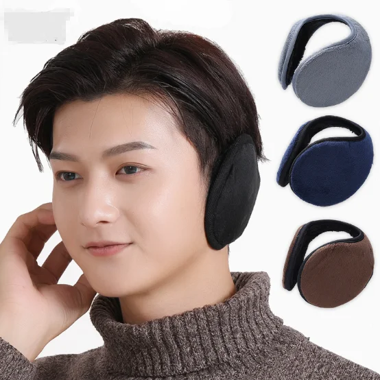 Women Men Winter Warm Earmuffs Plush Earwarmer Ear Cap Behind The Head Design 