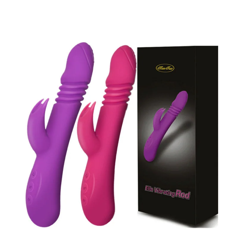 360 Rotierender Hasen-Vibrator zur Klitoris-Stimulation und  G-Punkt-Stimulation mit Heizfunktion, Rotierender Stovibrator fr Frauen