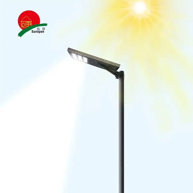 Factory waterproof integrated outdoor all in one led solar panel power street light, 100w solar street lights full system