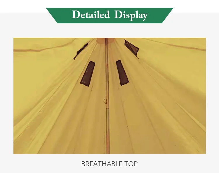 Heavy Duty Winter Glamping Emperor Bell Tent With 100 Cotton Canvas