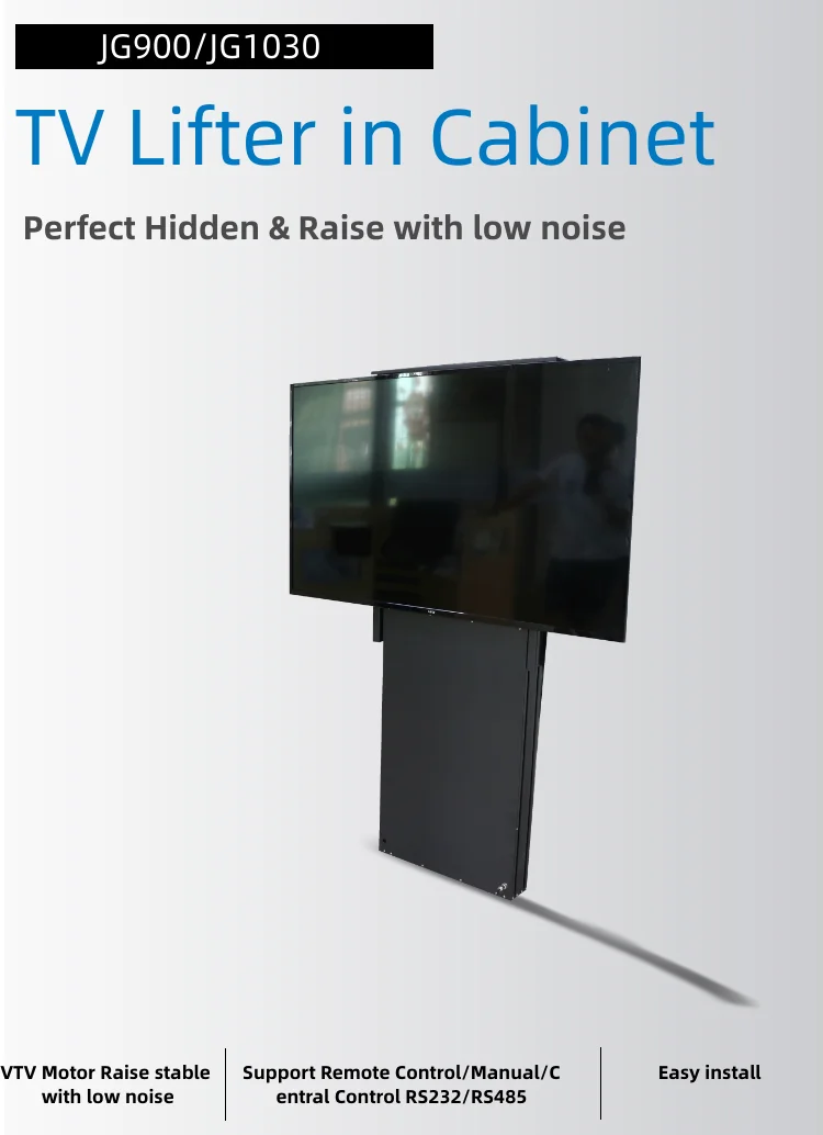 Smart Home Crs Tv Lift Mechanism Motorized Tv Stand Rotating Hidden