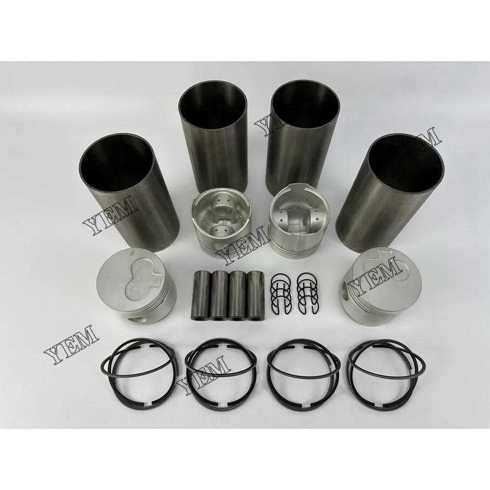 Liner Kit With Cylinder Piston Rings Fit for Mitsubishi K4E Original Excavator Part