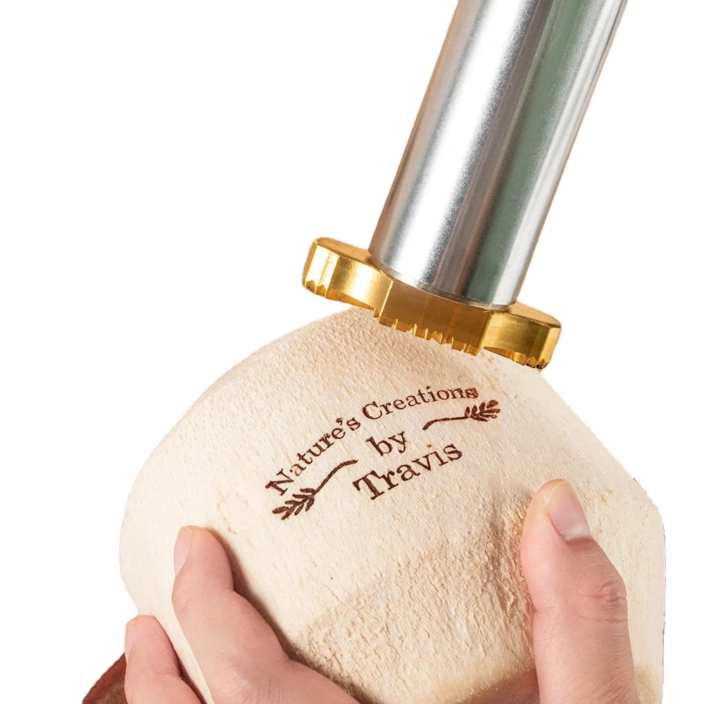 High Quality Customized Logo Brass Hot Stamp Coconut Bread Bakery Branding Iron Cake Stamp Electronic Iron Heat Stamps