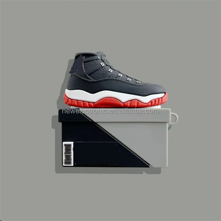 Wholesale 2021 Hot Selling Fashion Silicone Sneaker Shoe Box AJ case for Airpods 1 2 3 Pro for Air pod
