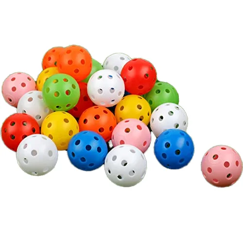 Practice Golf Balls 24-Piece Set 42mm 7 Colors Plastic Indoor/Outdoor Spin product detail 2