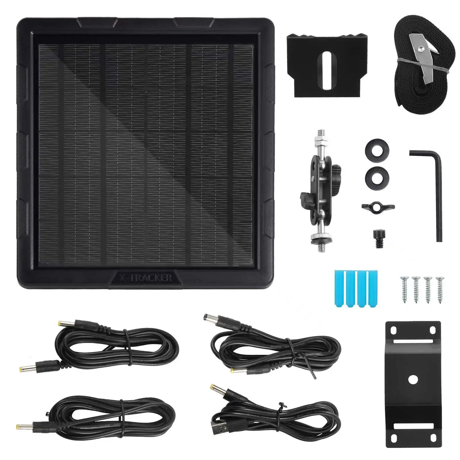 6000mAh 5W Solar Panel for Cellular Game Hunting Trail Cameras Built-in  Battery Output 6V 12V Solar Charger Kits