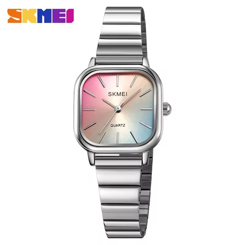 Skmei 2190 Women's Watch High Quality Quartz Movement Stainless Steel Band  30M Waterproof Fashion Ladies Sports Watch for Girls
