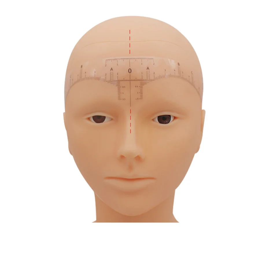 Одноразовые тату бровей измерения линейка со шкалой для фиксации наклейки для начинающих дизайн формы бровей 50 шт/рулон